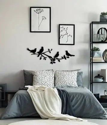 Nature-Inspired  Wall Art - Deer & Forest Crescent Moon Decor