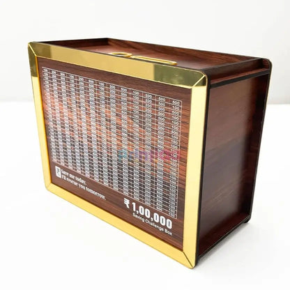Golden Piggy Bank – ₹1,00,000 Savings Challenge Box