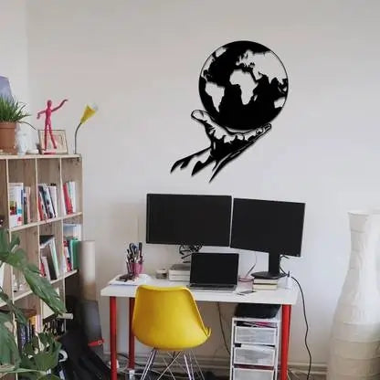 Nature-Inspired  Wall Art - Deer & Forest Crescent Moon Decor