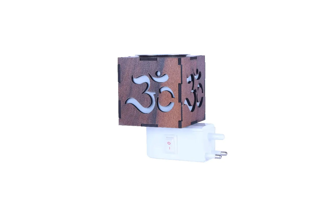 Wooden Electric Kapoor Dani with Night Lamp