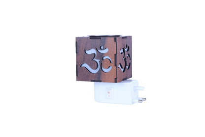 Wooden Electric Kapoor Dani with Night Lamp