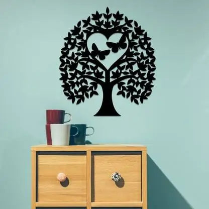 Nature-Inspired  Wall Art - Deer & Forest Crescent Moon Decor