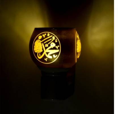Glass  Electric Kapoor Dani with Night Lamp