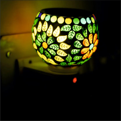 Glass  Electric Kapoor Dani with Night Lamp